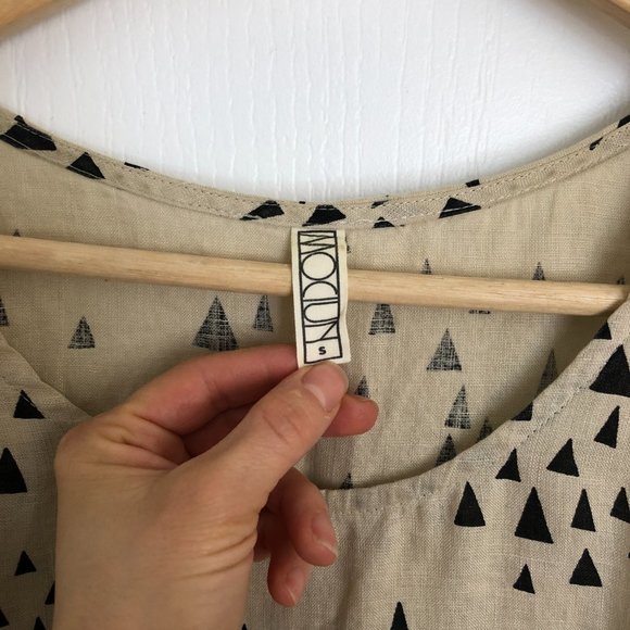 MOCIUN Linen Dress Hand-printed - Picture 6 of 6